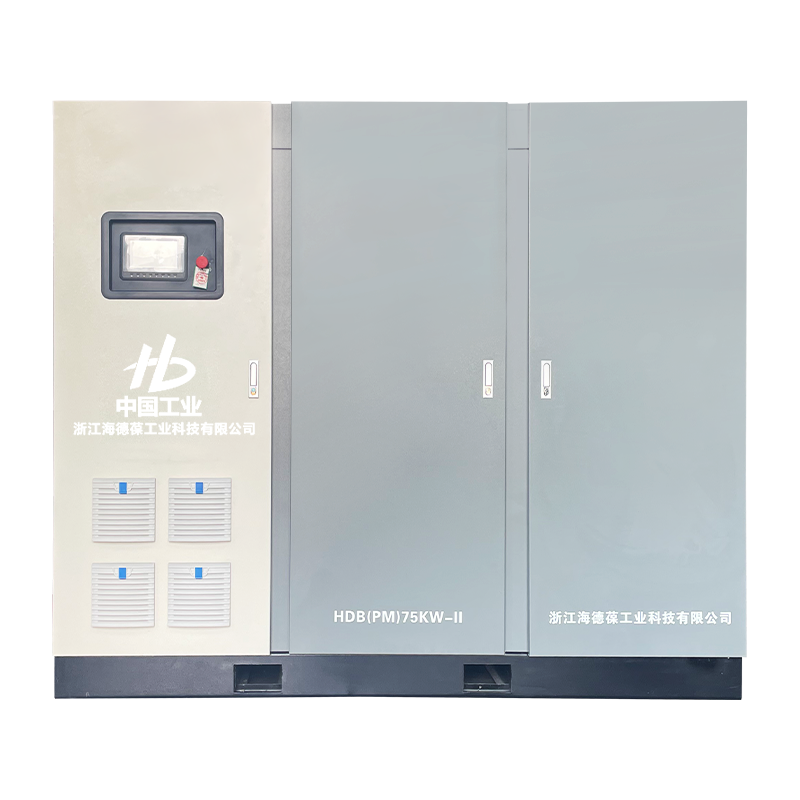 Kompresor dua tahap sekrup kembar minyak mikro 100HP